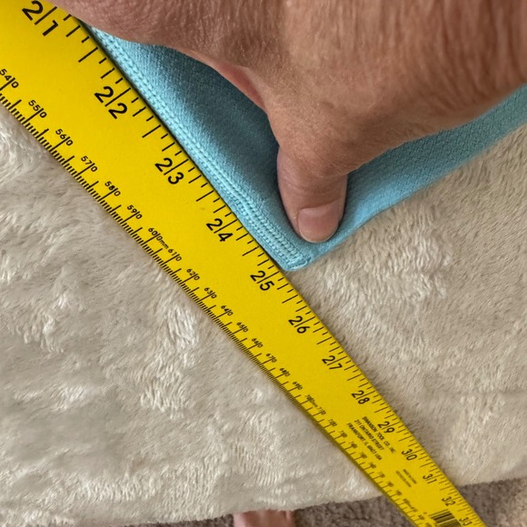 NEW High‎ Waisted Butt Lifting Leggings Medium Light Blue 7/8 Length - Picture 9 of 10